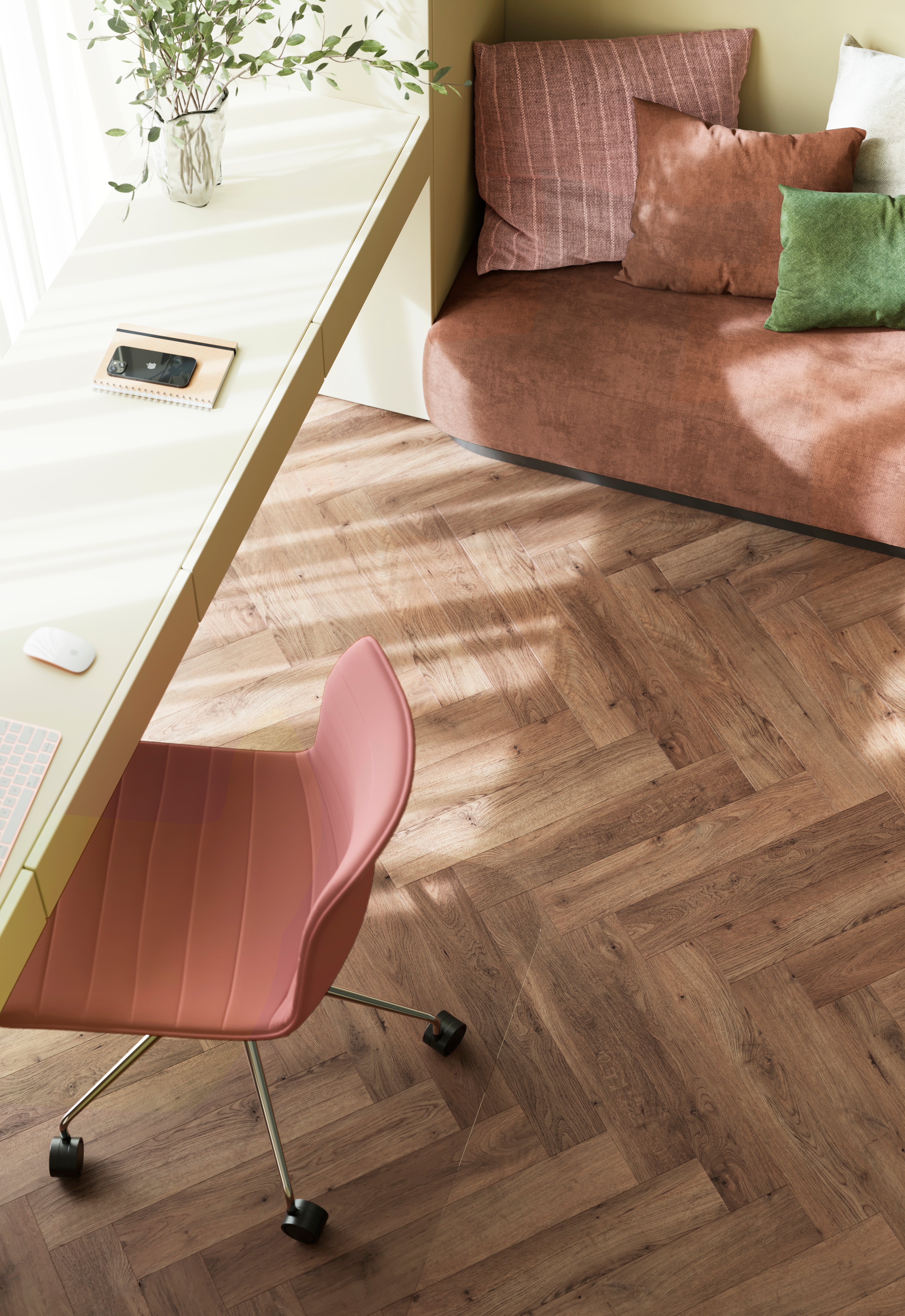 Berry_Interieur renders Zenn 2_Home office_Detail_Mocha Mousse colors-2 p