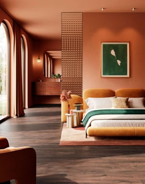 Terracotta slaapkamer: welke kleuren combineer je?